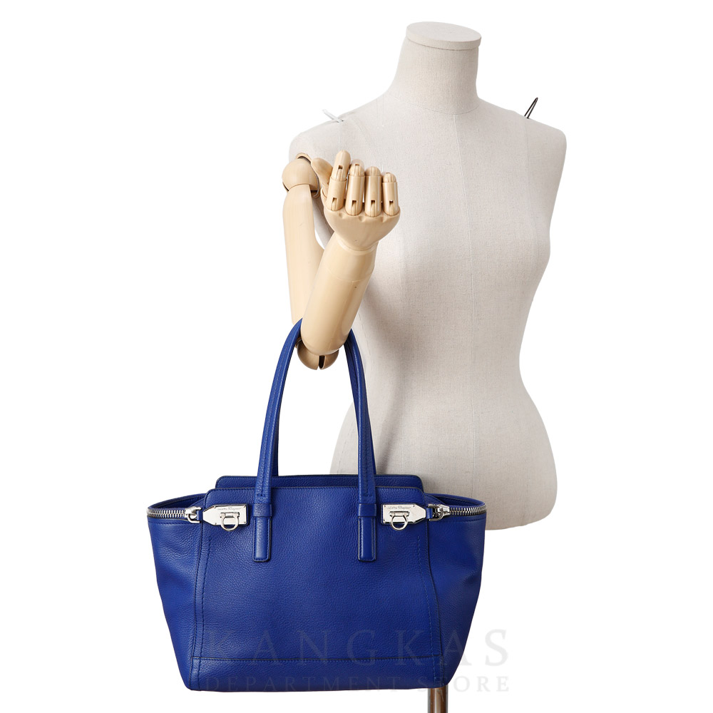 FERRAGAMO(USED)페레가모 간치니 지퍼 토트백